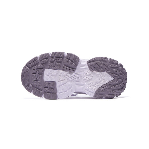 361 Kinderschuhe für Mädchen -Sneaker 2025 Herbst Millennial Style Polishing High Elastic Spleißen Retro lässige Schuhe Purple 38