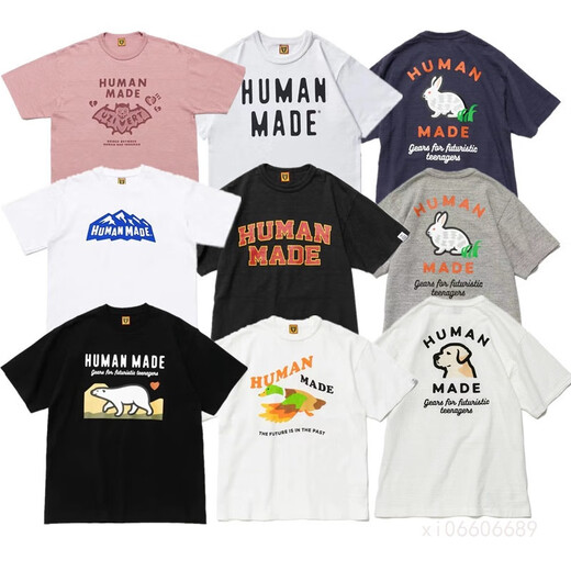 Lee Kids Japanese Retro English Letters Cartoon Imprimé à manches courtes à manches courtes en bambou T-shirt en vrac 3890 noir M