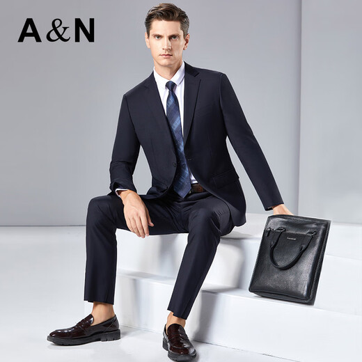 Antonio 100% sheep wool & two-piece suit, business formal suit, men's Four Seasons Executive Wedding Suit