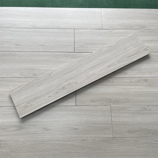 Carreaux de grain en bois entièrement-céramique 200x1000 salon et chambre carreaux de grain de bois complet imitation en bois carreaux de sol en bois gris carreaux de grain de bois 15919 150x900