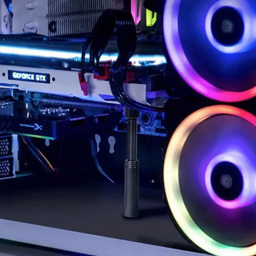 电脑工具可支撑显卡支架托架带水平仪 迷你款-黑色【1.8cm-2.7cm】