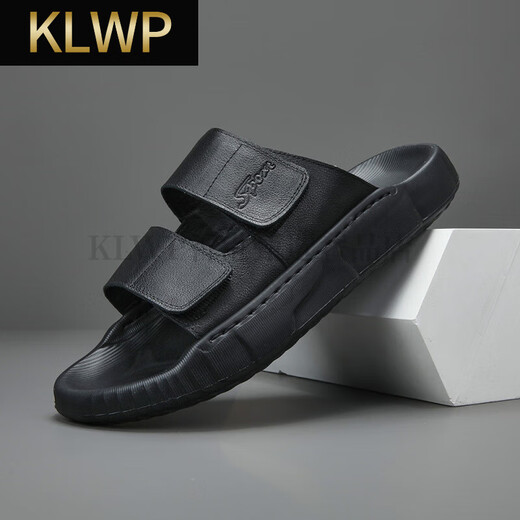 KLWP Hong Kong Luxury High-End-Markenschuhe für Männer im Sommer für Herrenschuhen vielseitiger Trendy Casual Flip-Flops können an der Außenseite Weiß getragen werden 42
