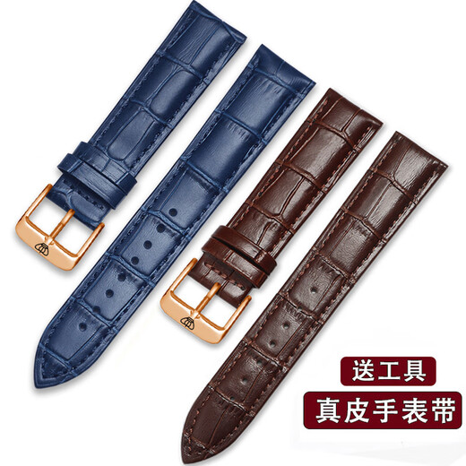 TW adapté à la sangle de montre d'origine Men et femmes en cuir souple 3886/5845/37985825/3833 Bracelet mécanique noir, couche de tête blanche + boucle de broche en argent 21 mm