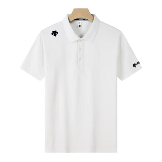 Disant 2025 Sommer neues T-Shirt Polo-Shirt kurzärmelige Herrensportgeschäfte Schnelltrockne Revers atmungsaktives schwarzes XK-3291 m