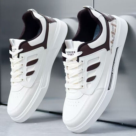 AJOM light luxury men's shoes, new fashion board shoes, men's summer trendy casual shoes, men's Air Force No. 1 aj comfortable white shoes, 9910 white gray 42