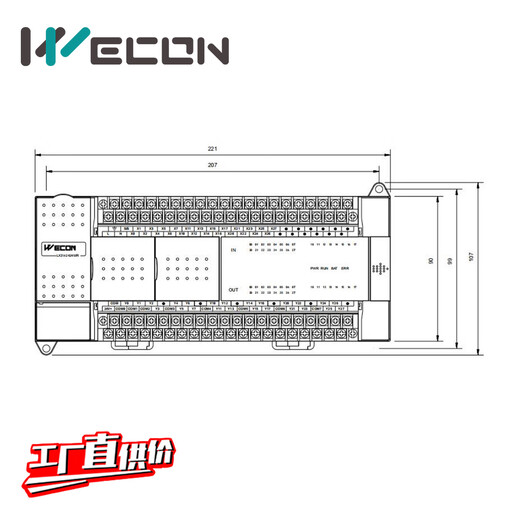 Weikong PLC controller LX3V-2424MR/MT supports GX-works2 programming and technical support LX3V-2424MR-A relay