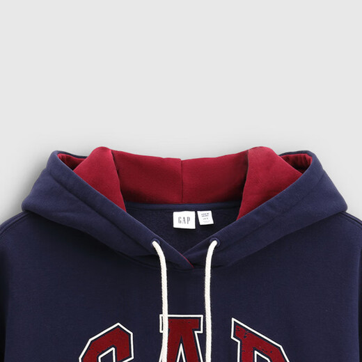 Gap Women's 2025 Autumn New Three-dimensional Foam Printed Logo Fleece Loose Hooded Sweatshirt Top 792495 Gap Women's 2025 Autumn New Three-dimensional Foam Printed Logo Fleece Loose Hooded Sweatshirt Top 792495