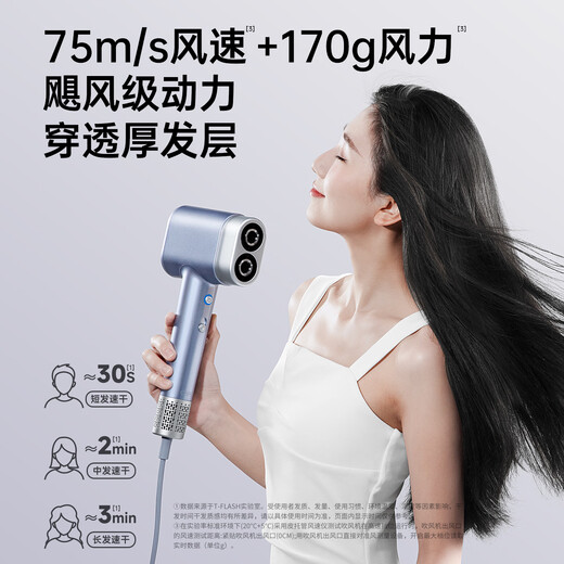 Tongshi Aiqi double-cylinder high-speed hair dryer household plasma hair care quick-drying strong wind does not hurt the hair dryer birthday gift practical gift for girlfriend and wife