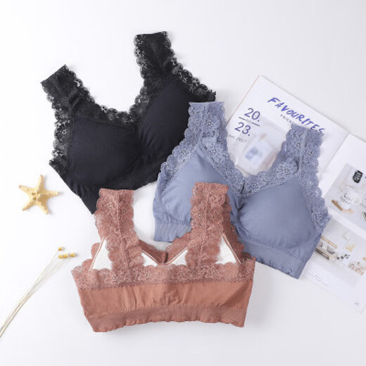 Lace underwear summer breast-wrapped vest underwear beautiful back-wrapped breast tube top no rims sexy bottoming underwear SB101 blue one size (80-130Jin Jin equals 0.5 kg)
