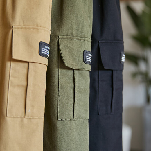 多多家童装男童裤子春秋款 中大童时尚百搭工装休闲裤 儿童纯棉织长裤