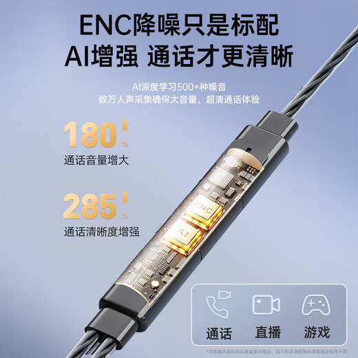 Stike's best-selling 10W+ wired headset computer with microphone hanging ear bone conduction concept ear clip does not enter the ear computer notebook running karaoke e-sports game USB interface headset