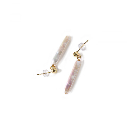 Fat Donglai's same style seawater pearl pendant Xiaohange romantic incarnation of Baroque special-shaped long pearl earrings pearl earrings. F