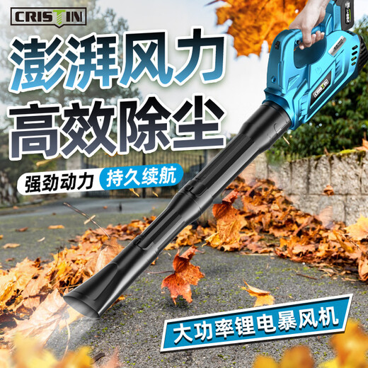 Sèche-cheveux Séchante haute puissance Batterie au lithium Industriel Broupement rechargeable Power Swew Snow Blow Feuilles Feuilles tombées Feuilles Foulé Crt [Ultimate Storm-Blue] Charging Storm Gun 3881