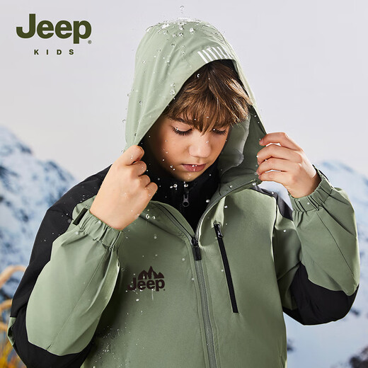 Jeep children's jacket woven three-in-one autumn and winter new boys and girls jacket windproof warm mountaineering jacket