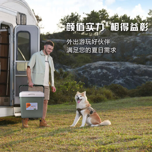 Opelson Green 8L Insulation Box Breast Milk Fresh Box Small Off-Road Vehicle Refrigerator Outdoor Small Refrigerator Food Insulation Box
