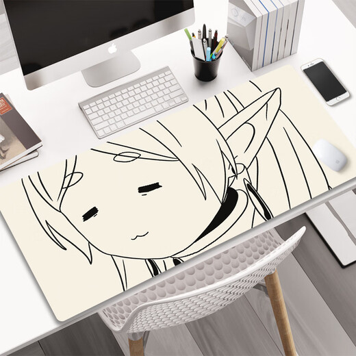 Das Mauspad um Flilian wurde in Sekundenschnelle ruiniert. Extra großer Cartoon niedlich Cartoon Schlafsaal Desk Pad Maus -Pad Computer Keyboard Pad Q759 (1) [Präzisionsrandkante] 260x210mm (weißes Pad ohne Bilder)