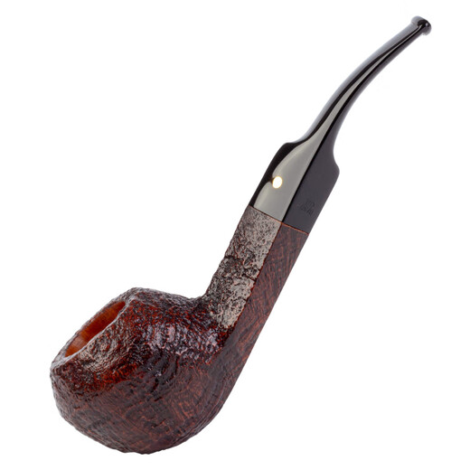沙芬（SAVINELLI）进口一点金手工烟斗石楠木P335限量珍藏金点过滤嘴烟斗男士礼物 【624型 编号269号 无碳层】