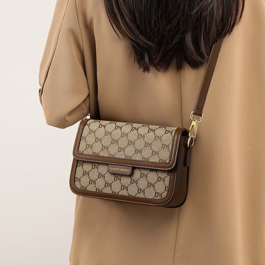 CALVIAKRIM2025 Four saison nouveau sac pour femmes Sac à bandoulière petit sac carré sacs sacs de sacs carrés haut de gamme et à la mode légers légers simples Sac à épaule Couleur