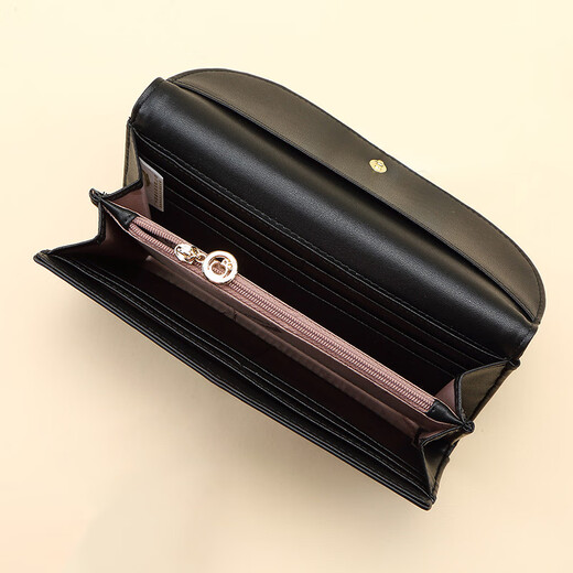 Crocodile shirt fashionable cowhide wallet for women rhombus high-looking long zero ticket holder gift box gift E2217