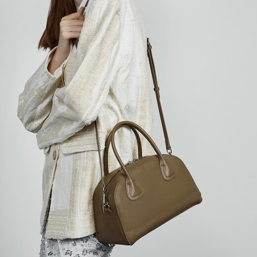Chearl koria shell sac Nouveau sac de bowling couche de tête de vache de vache crossbody-in boston sac femmes éléphant gris