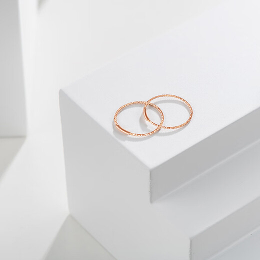 Chao Acer Brilliant Star Circle 18K Gold Earrings for Women Rose Gold Color Gold Plain Hoop Earrings as a Birthday Gift for Your Girlfriend, One Pair (Large Circle)