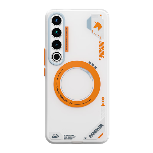 Meizu (Meizu) Pandaer Platinum Unicorn Miaomax Antibacterial Mobile Phone Case Platinum Unicorn подходит для Meizu 20 Pro Iml Печать All Inclusive Clock Module Модуль