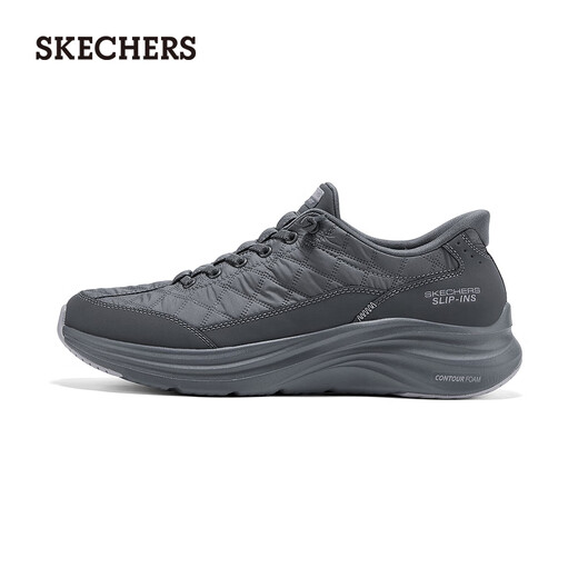 Skechers Tony Leung's same style cloud shoes autumn flash shoes for men and women same style casual running shoes couple leisurely shoes 232619 charcoal gray/CHAR 41