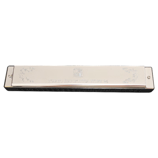 Tongbao 6624p actualizado y modificado de aluminio de metal de metal de metal armónica de 24 orejas para adultos de alta gama actualizados y modificado de metal negro Cube A# Tune Tune