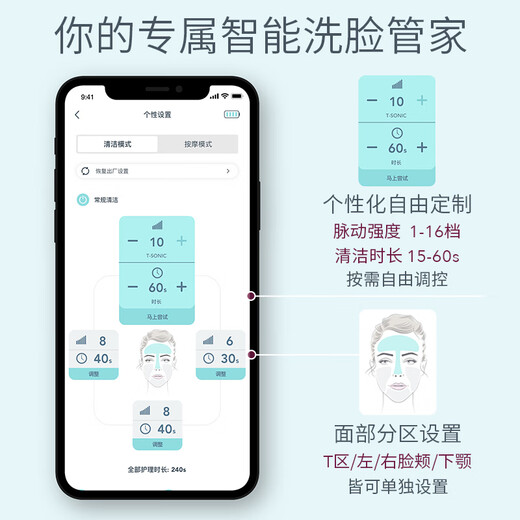FOREO LUNA electric facial cleanser LUNA 4 net soothing cleanser cleansing and massaging 2-in-1 facial cleanser for sensitive skin purple