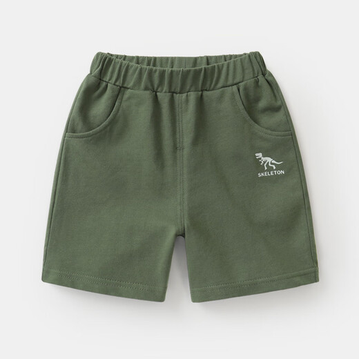 Uniqkuku [same style in the mall] Boys summer sports shorts new style children's small children's mid-trousers baby suit summer U15781 flower gray 90 cm