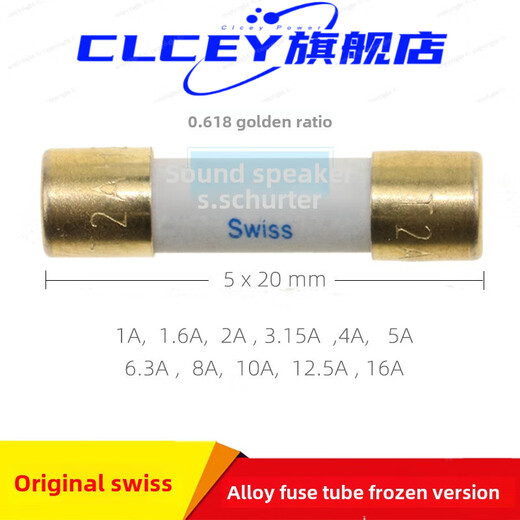 Swiss Shute frozen alloy heating fuse audio fuse 5X20Mm 1A