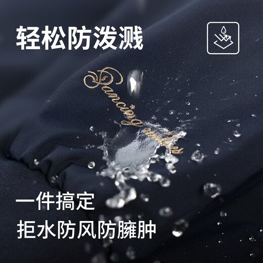 Dances with Wolves Windproof and Water Repellent Baseball Collar Jacket Men's 2025 Autumn and Winter New Exquisite Lined Commuting Men's Jacket 1022 Navy Blue 101 - Quilted L (175)