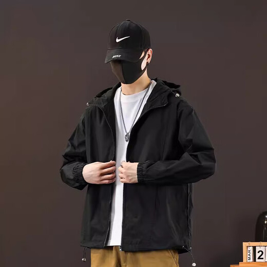 Baleno S&K series autumn new American loose hooded outdoor sports mountaineering clothing casual versatile jacket men 2311 earthy yellow XL recommended 150-180Jin Jin equals 0.5 kg