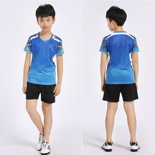 Printemps et été des combinaisons de badminton pour enfants du printemps pour hommes et femmes élèves de l'école primaire de formation concours uniformes de bingbing uniformes uniformes uniformes de volleyball uniformes sportifs Achat d'impression personnalisée Logo 3886b modèle Green L
