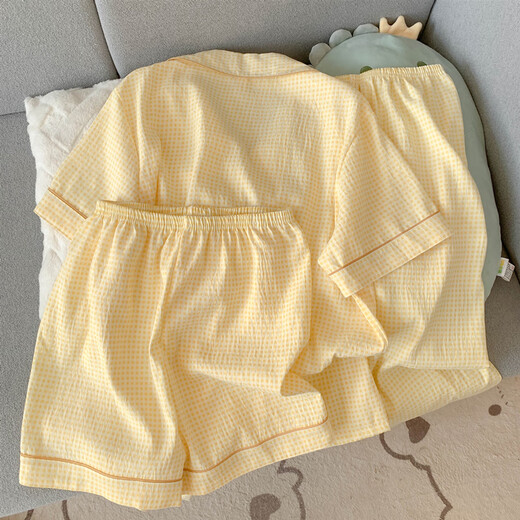 
Shiganu's new product dachshund dog pajamas for women 2025 summer gauze short-sleeved three-piece set of Chinese Valentine's Day Yunduo Cotton-J9901# Paradise Puppy Three-piece Set M [Suggestion 75-100Jin [Jin equals 0.5 kg]]