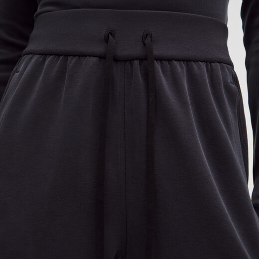 Lululemon 丨 Pantalones de pierna anchas de empalmes de mujer con rayos blandos con el contraste lw5huxa negro m