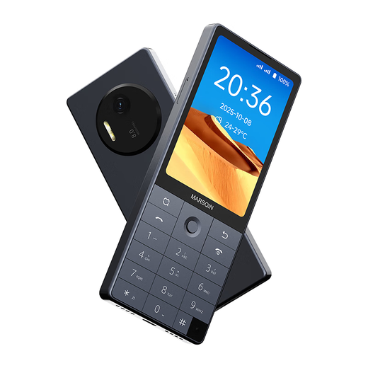 Duoqin (QIN) Qin F25 anti-addiction student mobile phone, smart learning mobile phone for middle and high school students, 4G full network controllable phone, dual SIM card dual standby 6+128g, iron gray