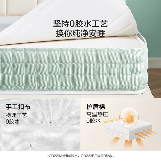 Lin's home spring mattress spine protector household hard mattress 20cm master bedroom double mattress furniture 1.8*2.0 meters CD223