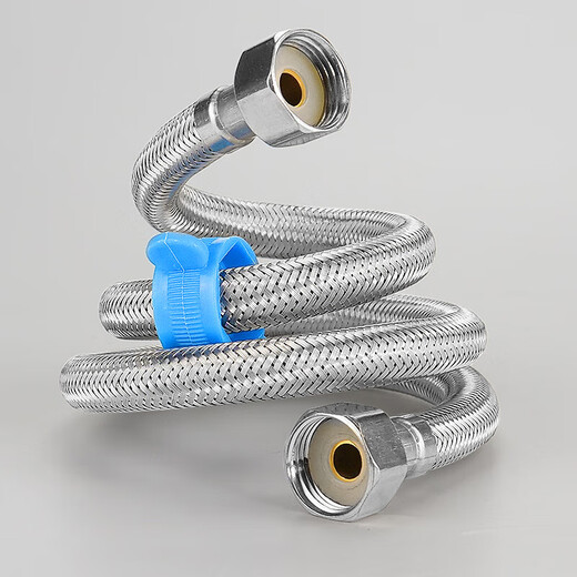Hasdick 304 stainless steel braided pipe metal connecting water pipe 4 minutes 2m (with wrench) HK-5114