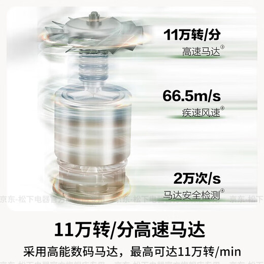 Panasonic (Panasonic) national subsidy Xiaolin hair dryer household high-speed high-power quick-drying negative ion hair care student dormitory portable hair dryer as a birthday gift for girlfriend NE6L Purple 100 million-level negative ions smooth hair