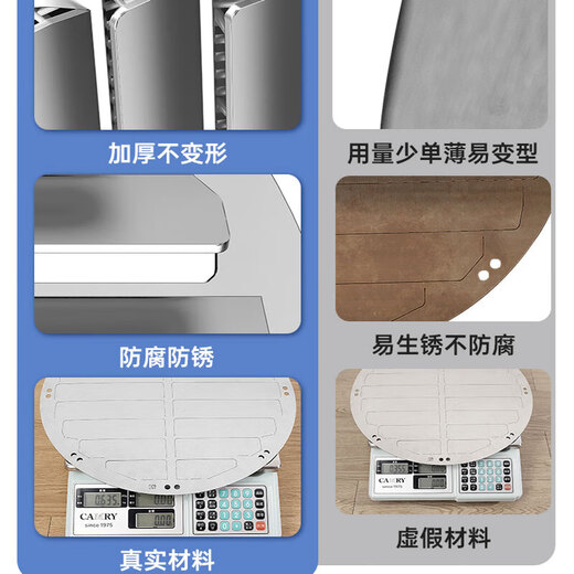 Air conditioner outdoor unit wind deflector windshield stainless steel windshield to change the direction of hot air to prevent direct blowing of hot wind louver guide wind guide artifact to change the direction of the air outlet Beishi stainless steel round diameter 58cm