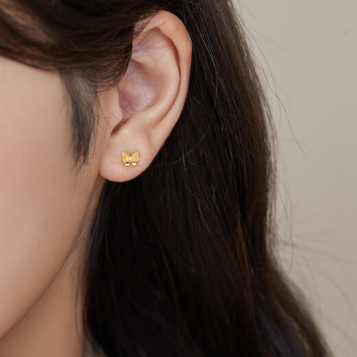 Chow Sang Sang Gold Stud Earrings Pure Gold Yong Series Fugitive Princess Earrings 68739E Pricing