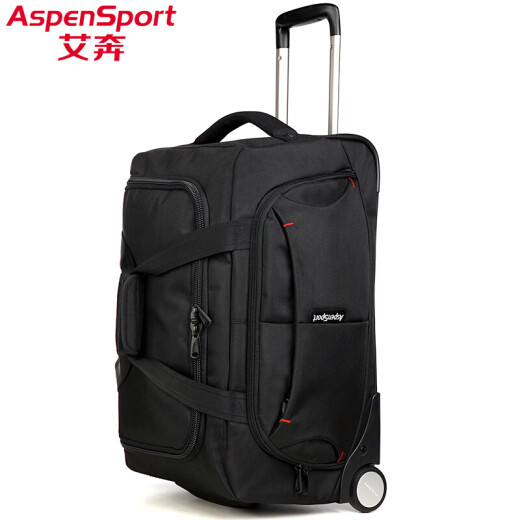 Aiben new lightweight trolley luggage bag men's fashion large capacity trolley bag 24 inches black
