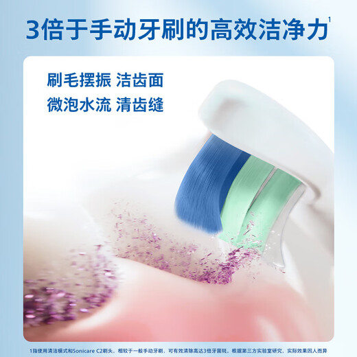 Philips (PHILIPS) Xiao Zhan recommends electric toothbrush Diamond Series HX6730 upgraded official flagship authentic sonic cleaning plaque for parents, boyfriend and girlfriend birthday Valentine's Day gift HX5070/01 Diamond 1 Quantum Black - Comes with 1 brush head