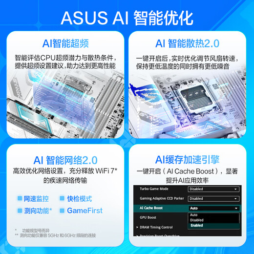 ROG STRIX X870-A GAMING WIFI S Fubuki motherboard supports CPU 9900X3D/9950X3D/9800X3D (AMD X870/socket AM5)