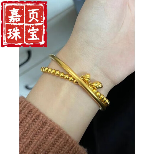 Jiaye ancient method heritage bracelet pure gold 999 gold clad with silver solid bracelet bracelet 20 grams heritage bracelet + order notes 20 grams heritage bracelet + two generations of joy bracelet