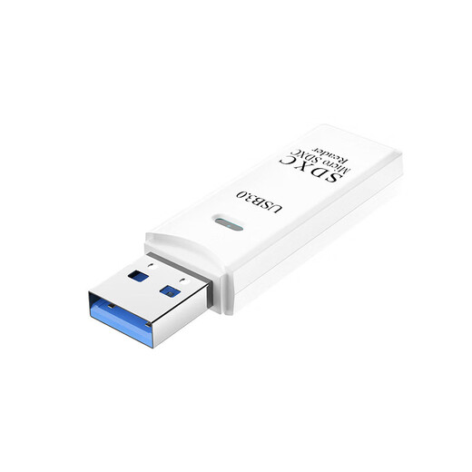 USB dual card reader high-speed multi-function all-in-one sd memory card tf converter typec computer card USB disk otg car universal suitable for camera mobile phone reading white 2.0 SD/TF card two-in-one
