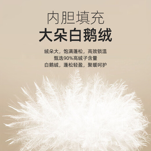 Youngor machine washable down shirt autumn and winter white goose down lining cotton warm long-sleeved shirt for men 129827