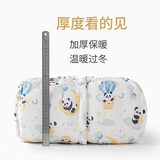 Disney Baby Windproof Jacket for Spring, Autumn and Winter Outings with Velvet Blanket for Boys and Girls, New Year's Eve Festive Jacket, Baby Cloak, Blossoms (Cotted, Thickened, Reachable) 100 One Size (Suitable for 0-6 years old)