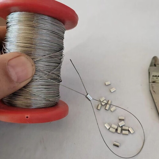 Vinoa 304 soft stainless steel wire rope, soft 0.2-0.8mm plastic coated chandelier jewelry fine steel wire 0.2mm (1*7) 20 meters free 20 aluminum sets